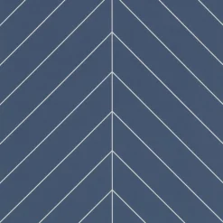 Showerwall Nordice Blue Satin Chevron Laminate Tile - 2400 x 600mm