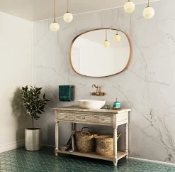 Showerwall Ocean Marble Laminate Bathroom Wall Panel