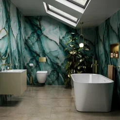 Showerwall Onyx Ocean Hydrocore Laminate Bathroom Wall Panel