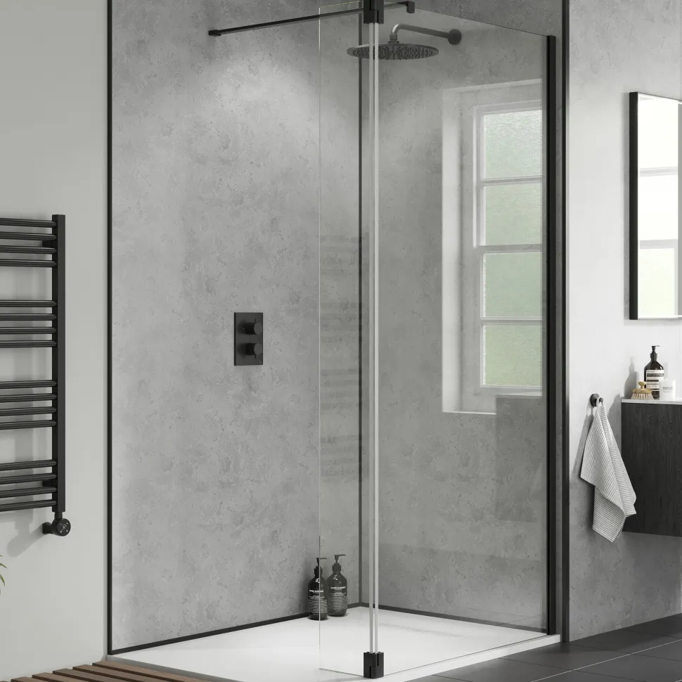 Showerwall Pearl Grey Laminate Bathroom Wall Panel