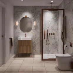 Showerwall Roma Marble Hydrocore Laminate Bathroom Wall Panel
