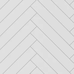 Showerwall Snow White Herringbone Laminate Tile - 2400 x 600mm