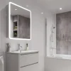 Showerwall Snow White Laminate Tile - 2400 x 600mm