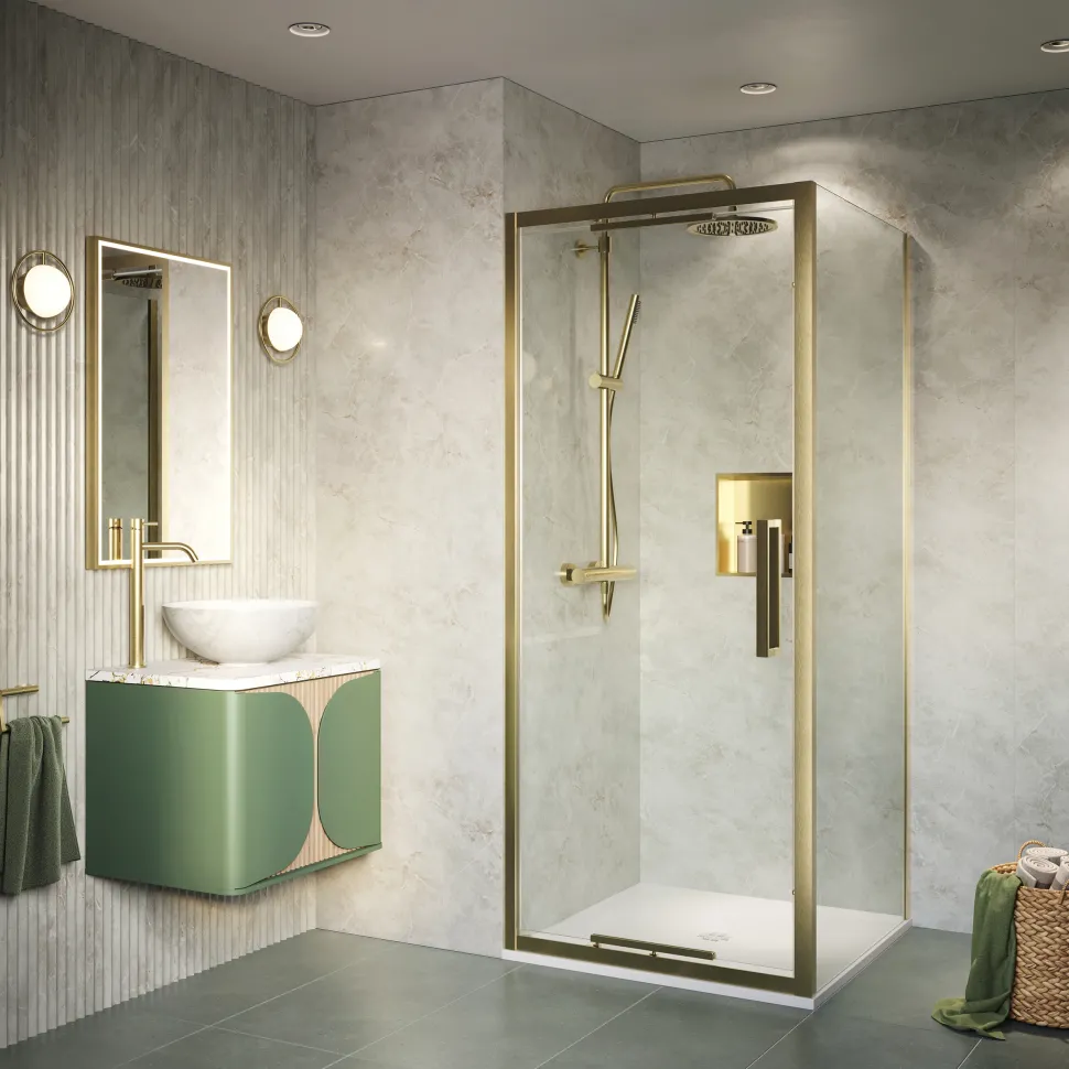 Showerwall Tundra Marble Hydrocore Laminate Bathroom Wall Panel