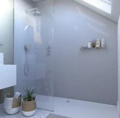 Showerwall White Sparkle Laminate Bathroom Wall Panel