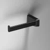 Sonia S6 Black Toilet Roll Holder - Left Handed