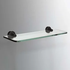 Sonia Tecno Project Black Glass Shelf - 500mm