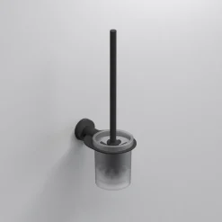 Sonia Tecno Project Black Toilet Brush Set