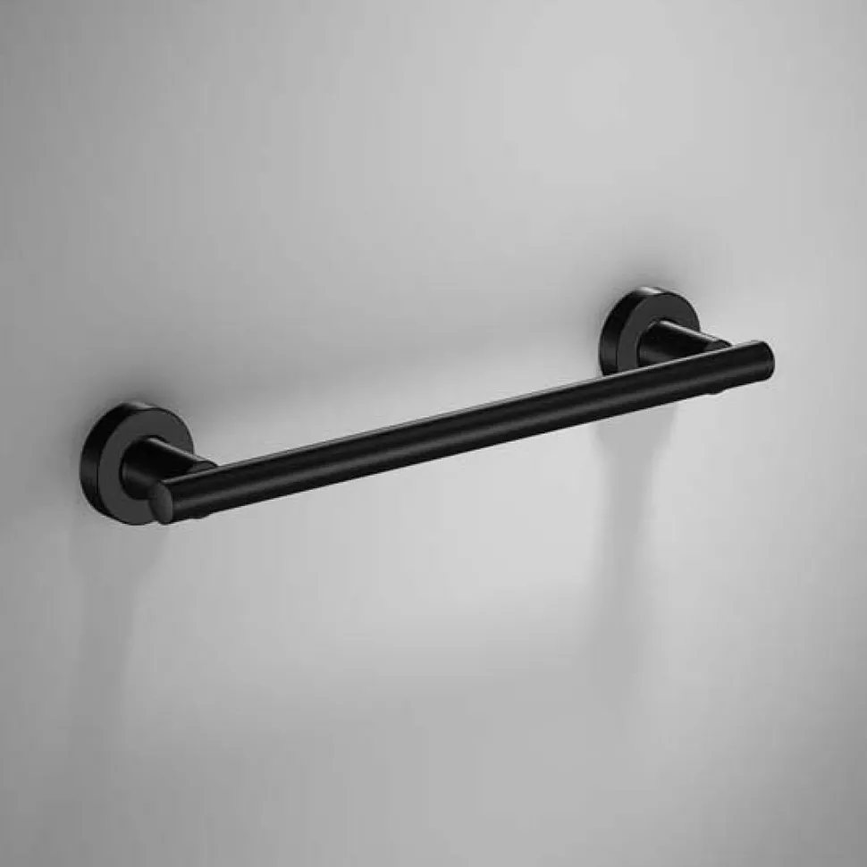 Sonia Tecno Project Black Towel Rail - 330 / 510 / 660mm