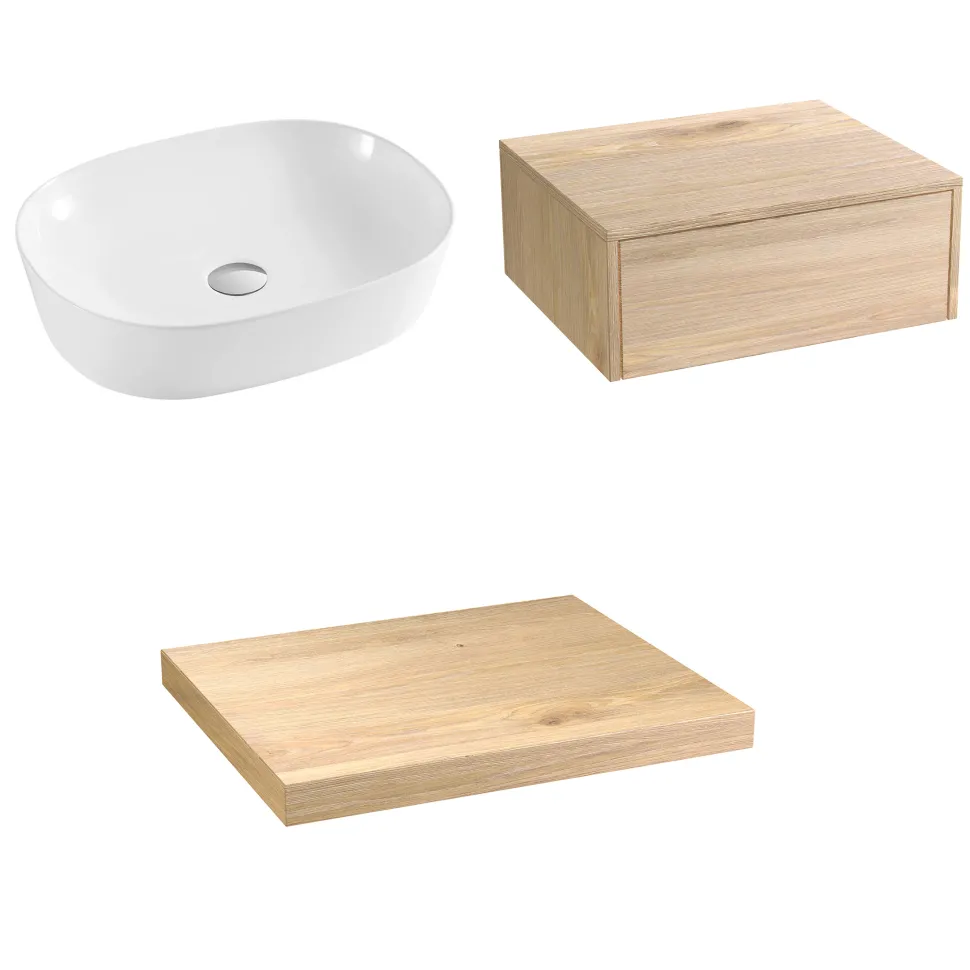 Sophia Basin Shelf, Drawer Unit & Countertop Basin - 3 sizes