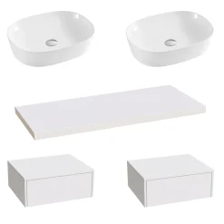 Sophia Basin Shelf, Drawer Unit & Countertop Basin - 3 sizes