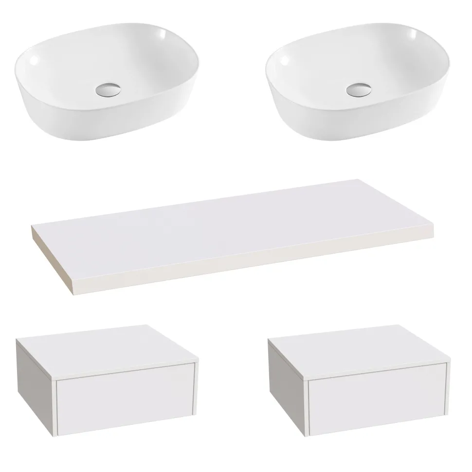 Sophia Basin Shelf, Drawer Unit & Countertop Basin - 3 sizes