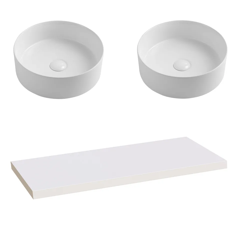 Sophia Basin Shelf with Countertop Basin - 3 sizes