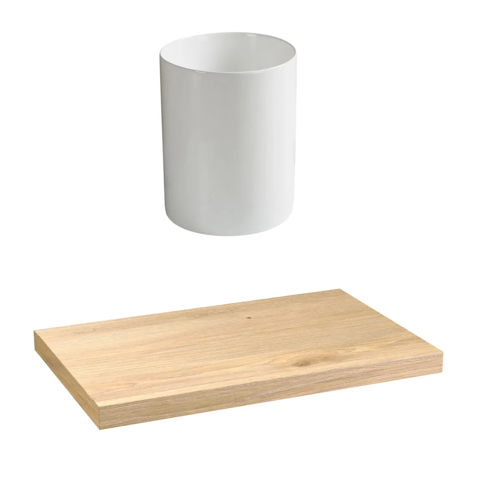 Sophia Basin Shelf with Countertop Basin - 3 sizes