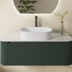 Sophia Matt White Oval Countertop Basin - 500 x 380mm