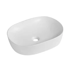 Sophia Matt White Oval Countertop Basin - 500 x 380mm