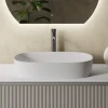 Sophia Matt White Oval Countertop Basin - 600 x 380mm