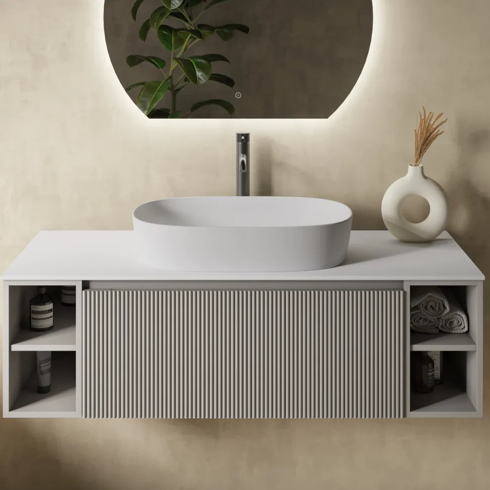 Sophia Matt White Oval Countertop Basin - 600 x 380mm