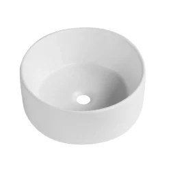 Sophia Matt White Round Countertop Basin - 410mm