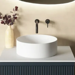Sophia Matt White Round Countertop Basin - 355mm