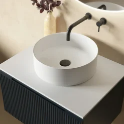 Sophia Matt White Round Countertop Basin - 355mm