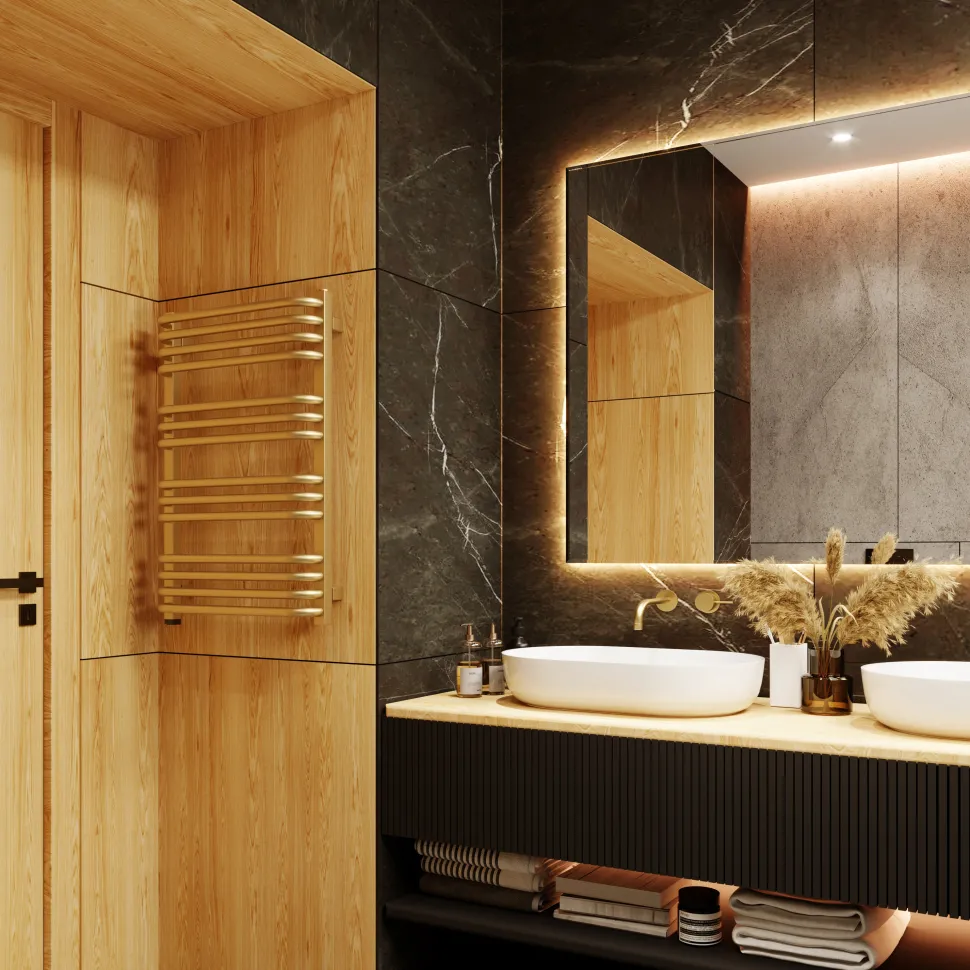 Terma Alex One Electric Heated Towel Rail with Heating Element