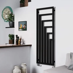Terma Angus Heban Black Vertical Designer Radiator