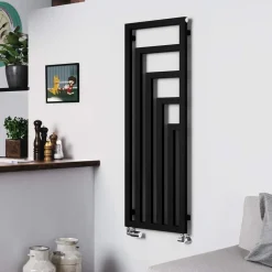 Terma Angus Heban Black Vertical Designer Radiator