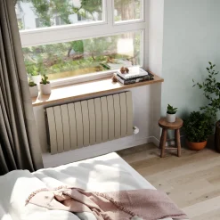 Terma Bergamo Electric Single Panel Horizontal Radiator with VEO Wi-Fi Controlled Heating Element