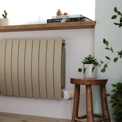 Terma Bergamo Electric Single Panel Horizontal Radiator with VEO Wi-Fi Controlled Heating Element