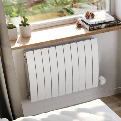 Terma Bergamo Electric Single Panel Horizontal Radiator with VEO Wi-Fi Controlled Heating Element