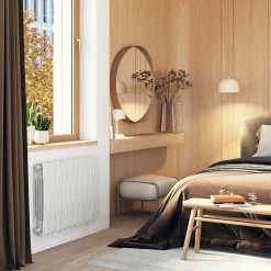 Terma Bergamo Electric Single Panel Horizontal Radiator with VEO Wi-Fi Controlled Heating Element