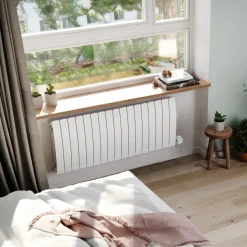 Terma Bergamo Electric Single Panel Horizontal Radiator with VEO Wi-Fi Controlled Heating Element