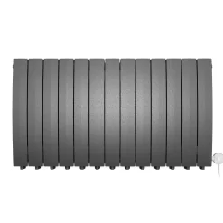 Terma Bergamo Electric Single Panel Horizontal Radiator with VEO Wi-Fi Controlled Heating Element