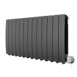 Terma Bergamo Electric Single Panel Horizontal Radiator with VEO Wi-Fi Controlled Heating Element
