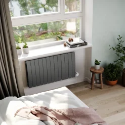 Terma Bergamo Electric Single Panel Horizontal Radiator with VEO Wi-Fi Controlled Heating Element