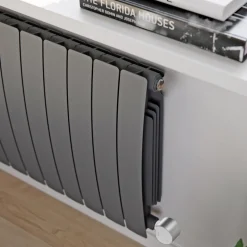 Terma Bergamo Electric Single Panel Horizontal Radiator with VEO Wi-Fi Controlled Heating Element