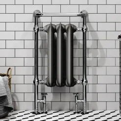 Terma Cast Iron Traditional Heated Towel Rail - 6 Colours