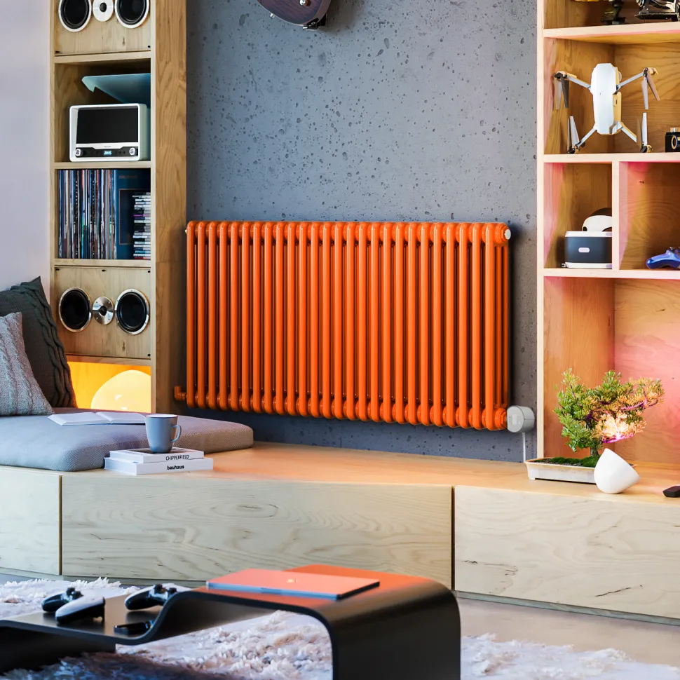 Terma Colorado Electric 3 Column Horizontal Radiator with VEO Wi-Fi Controlled Heating Element