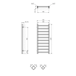 Terma Crystal Ladder Heated Towel Rail
