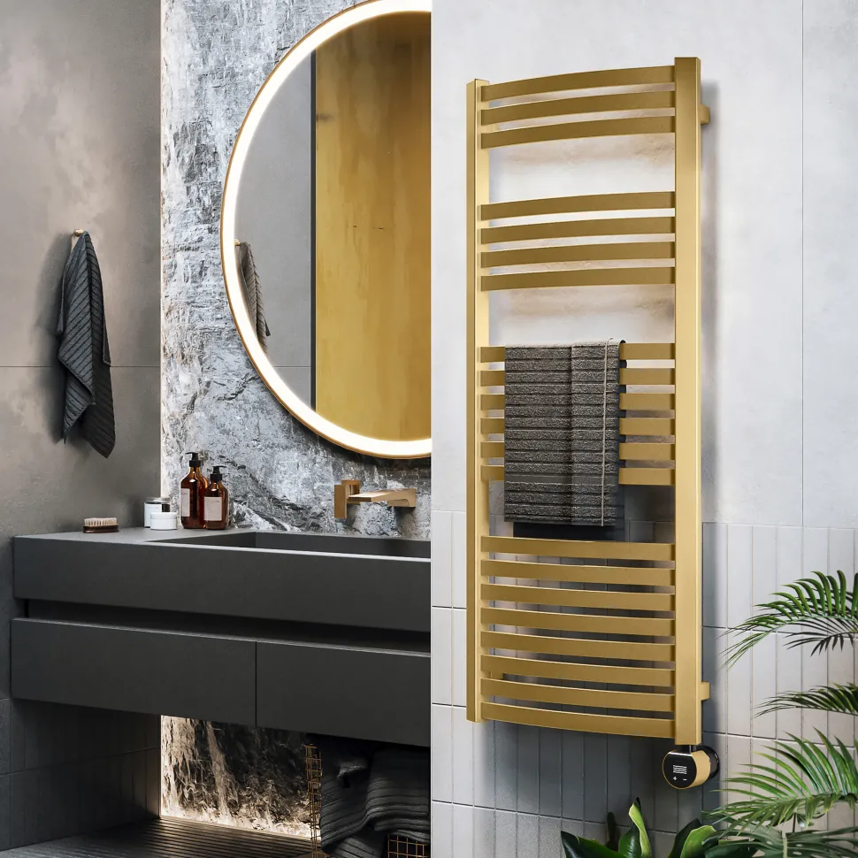 Terma Dexter Electric Heated Towel Rail with VEO Wi-Fi Controlled Heating Element