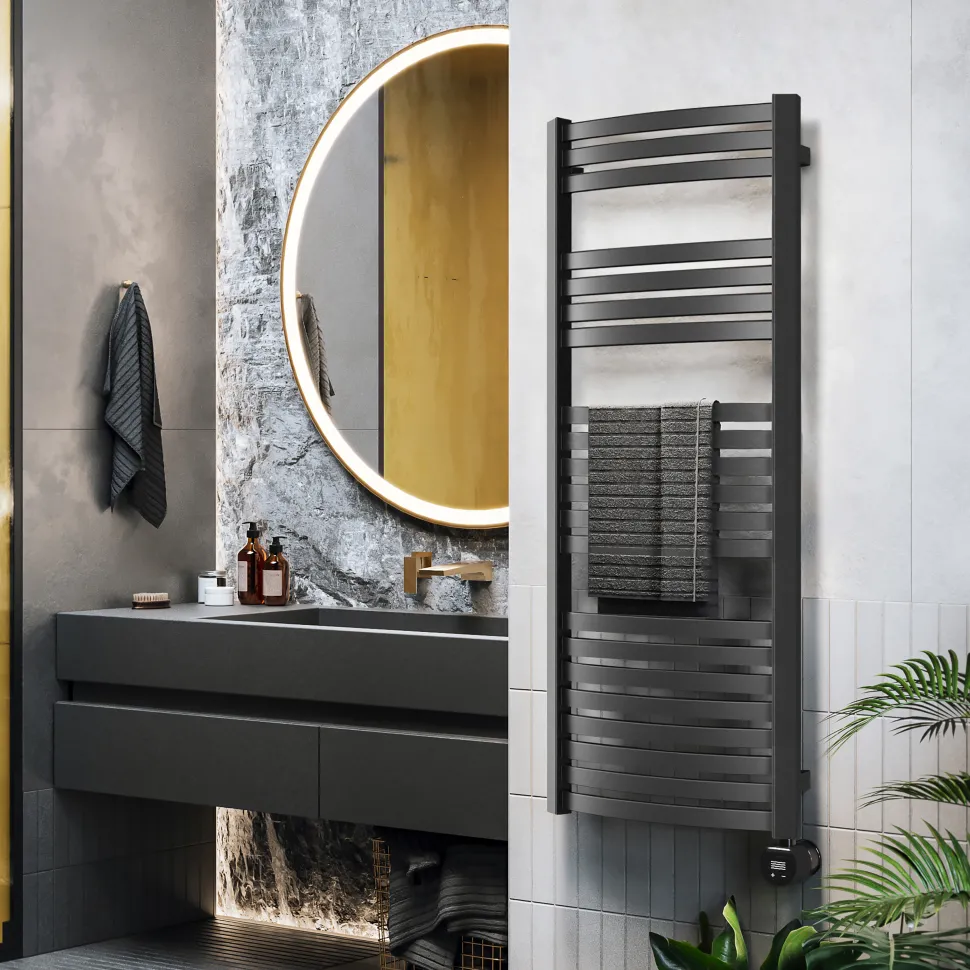Terma Dexter Electric Heated Towel Rail with VEO Wi-Fi Controlled Heating Element