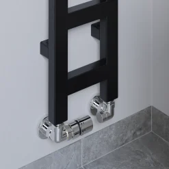 Terma Easy Matt Black Heated Towel Rail - 3 Sizes