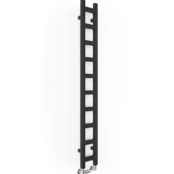 Terma Easy Matt Black Heated Towel Rail - 3 Sizes