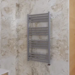 Terma Fiona One Electric Heated Towel Rail with Heating Element - Sparkling Gravel - 4 Sizes