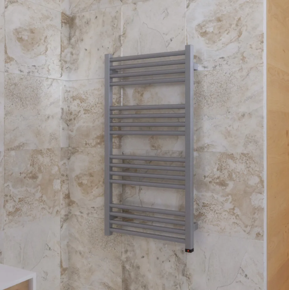 Terma Fiona One Electric Heated Towel Rail with Heating Element - Sparkling Gravel - 4 Sizes