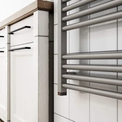 Terma Fiona One Electric Heated Towel Rail with Heating Element - Sparkling Gravel - 4 Sizes