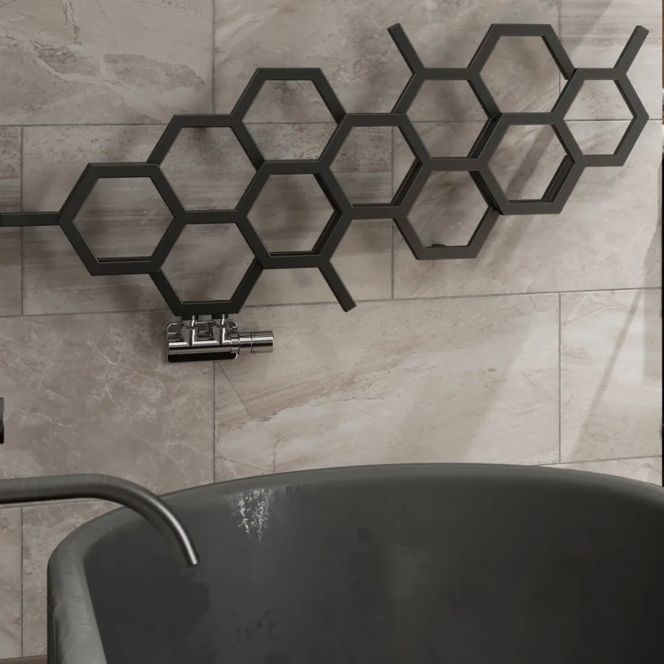 Terma Hex Steel Designer Horizontal Radiator - 502 x 1126mm