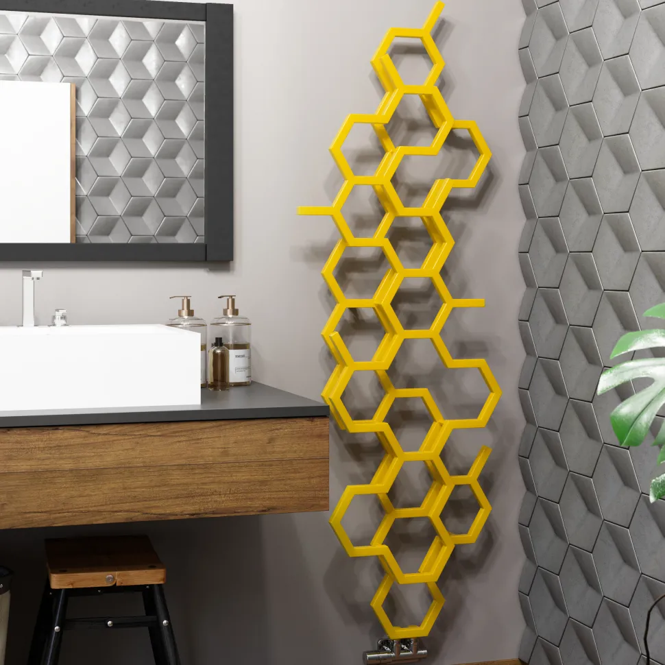 Terma Hex Steel Designer Vertical Radiator