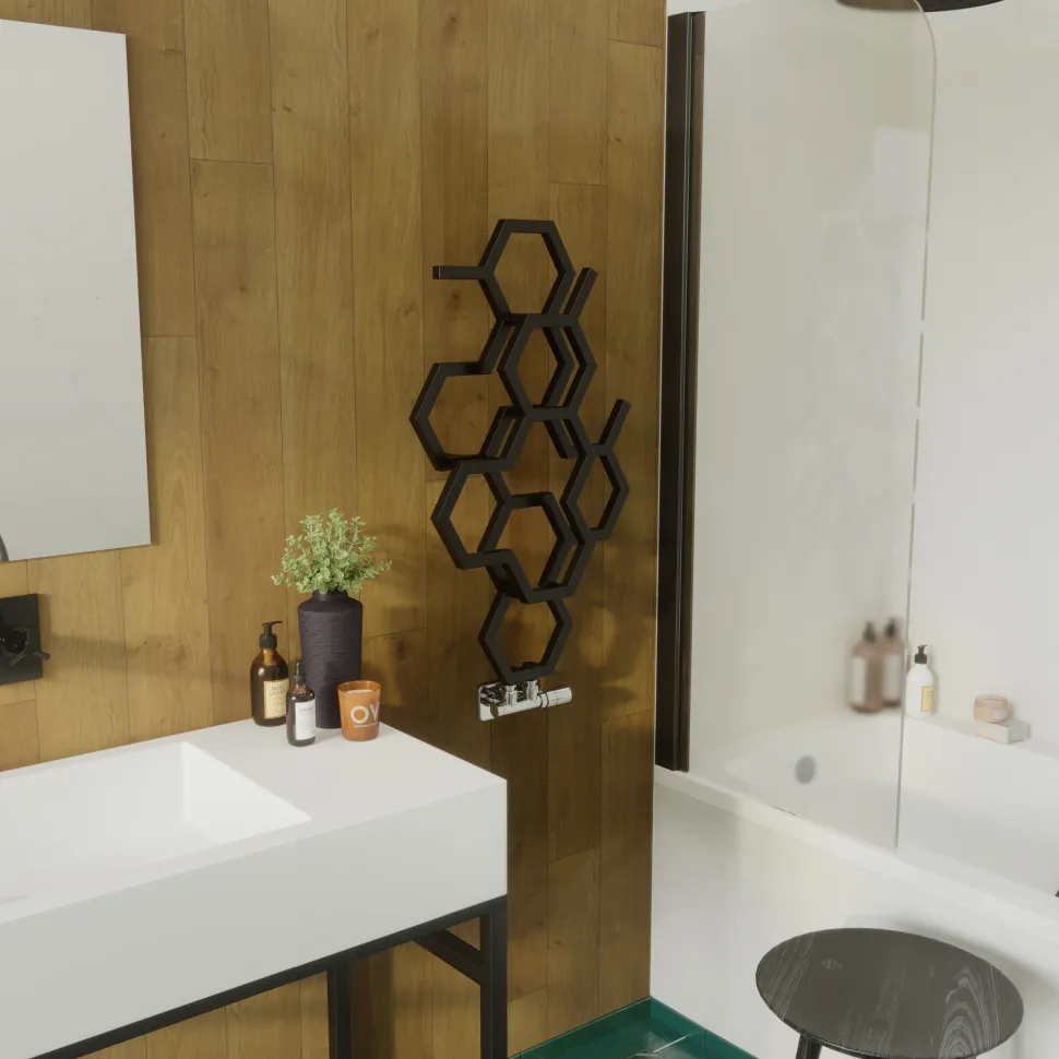 Terma Hex Steel Designer Vertical Radiator